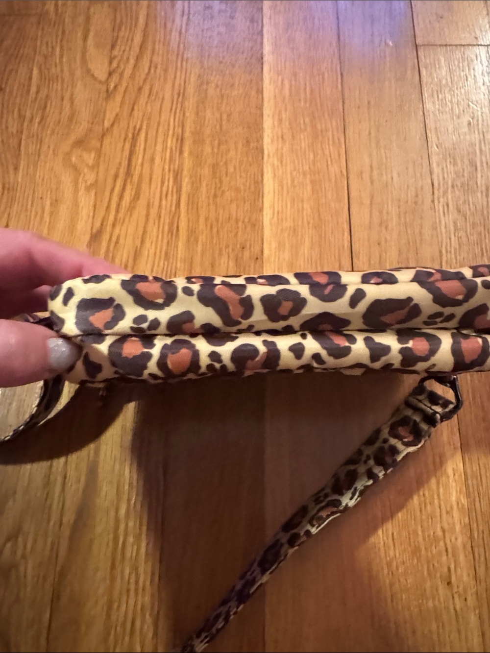🐷 Lug Leopard Brown Coupe Quilted Crossbody Belt Bag - Picture 8 of 11